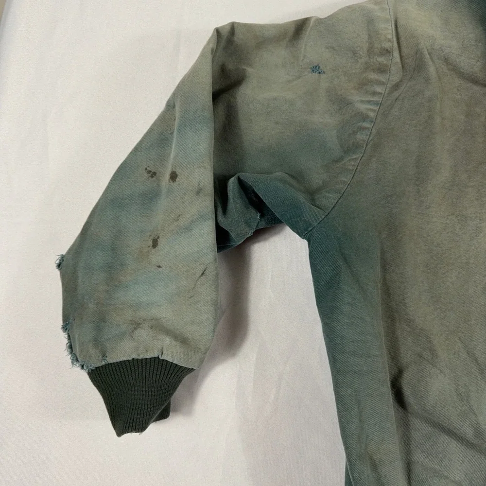 Thrashed Faded Jacket Sun Distressed Workwear Zip Hoodie‎ Grunge Skate XL